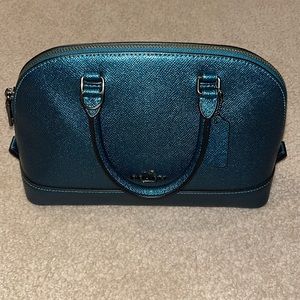 Coach | Mini Sierra in Metallic Teal with Gunmetal Hardware